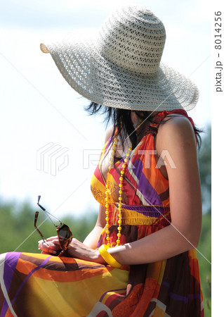 Young happy woman in grain field Young happy woman in grain field 8014256