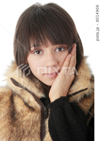 Beautiful winter girl portrait 8014908
