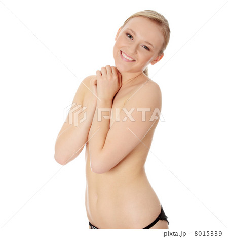 Topless young caucasian woman Topless young caucasian woman 8015339