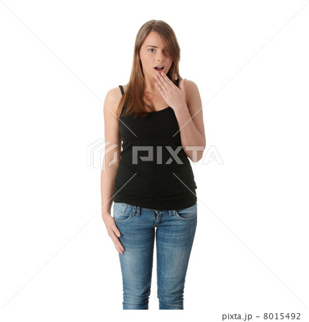 Shocked young beautiful woman Shocked young beautiful woman 8015492
