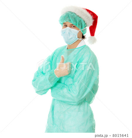 Handsome young doctor (surgeon) in snata hat Handsome young doctor (surgeon) in snata hat 8015641