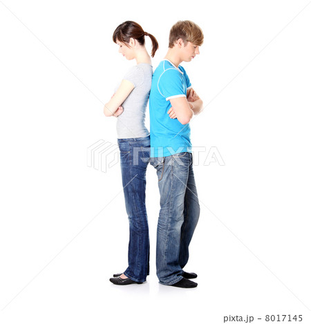 Pensive couple having an argument 8017145