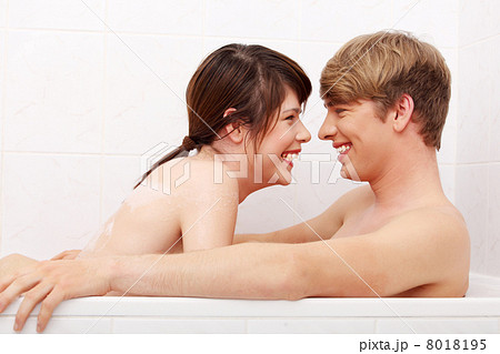 Young couple taking a bath. 8018195