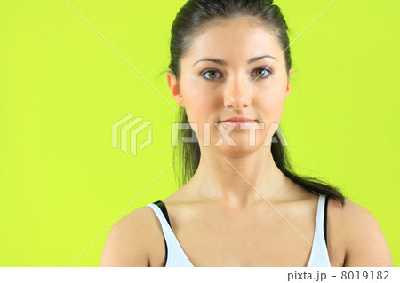 Young yoga female doing yogatic exericise Young yoga female doing yogatic exericise 8019182