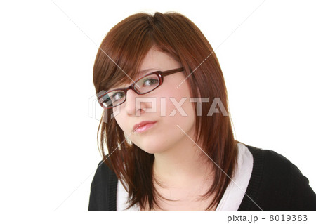 Portrait of young female teenager in glasses Portrait of young female teenager in glasses 8019383