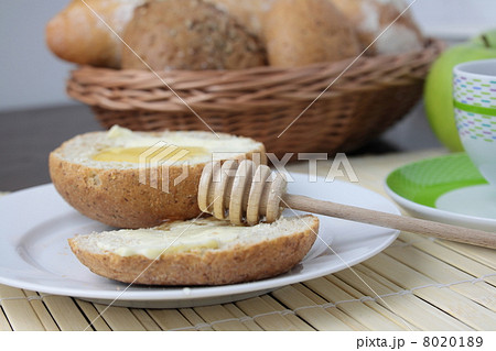 Fresh bread With Honey Fresh bread With Honey 8020189