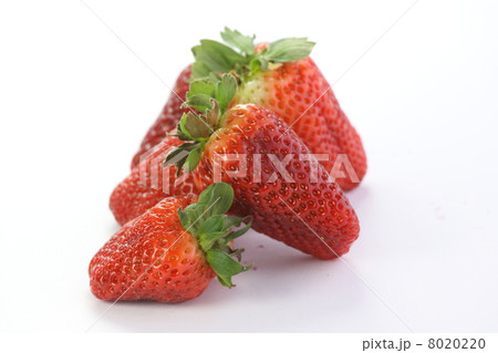 Strawberries over white background Strawberries over white background 8020220