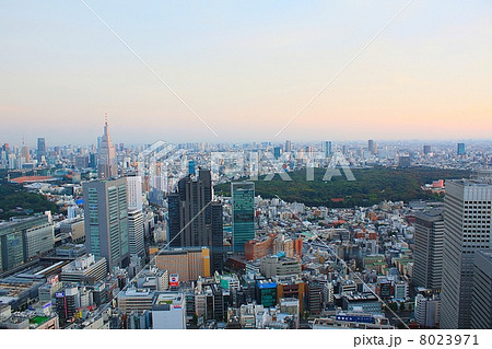 東京遠景(新宿～都心方面) 8023971