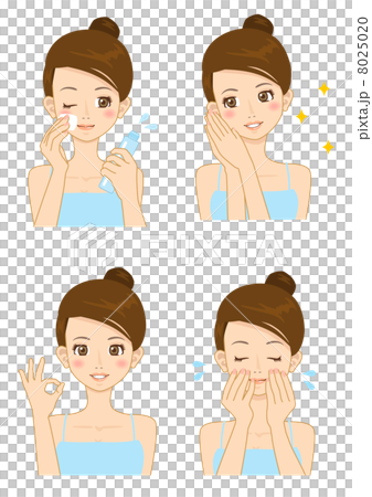 Women who do skin care - Stock Illustration [8025020] - PIXTA