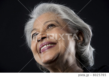 Portrait of an old woman smiling 8025765