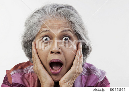 Old woman shocked Old woman shocked 8025845