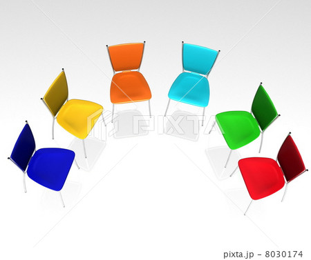 group of chairs costs a half-round 8030174