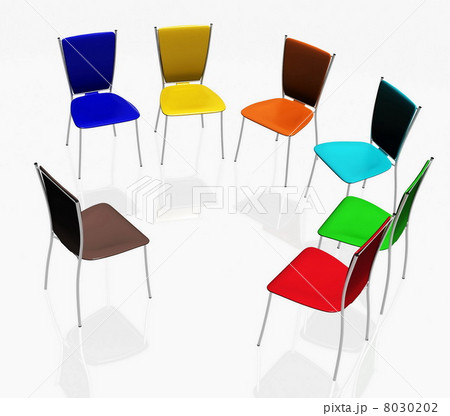 group of chairs costs a half-round 8030202