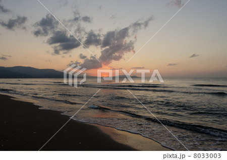 日本海の夕陽 日本海の夕陽 8033003