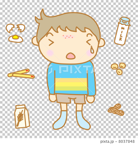 食物アレルギーのある子ども 食物アレルギーのある子ども 8037848