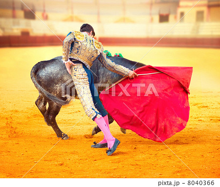 Corrida Matador Fighting In A Typical Spanish の写真素材