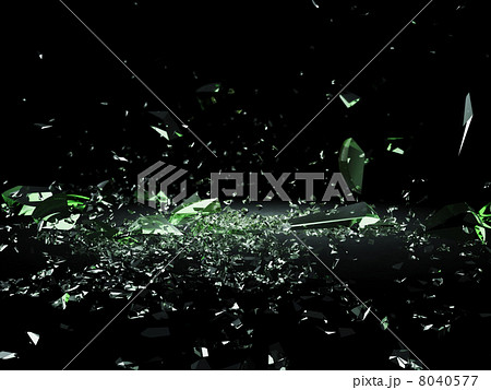 砕け散るガラス 8040577