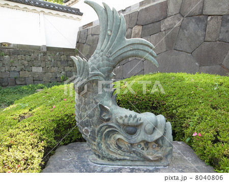 皇居東御苑 旧大手門渡櫓の鯱 皇居東御苑 旧大手門渡櫓の鯱 8040806