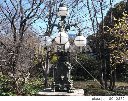 皇居東御苑 皇居正門石橋旧飾電燈 皇居東御苑 皇居正門石橋旧飾電燈 8040822