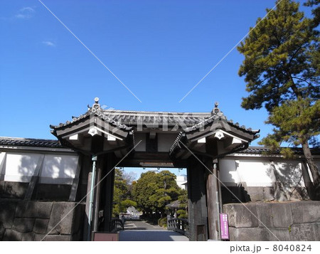 皇居東御苑 北桔橋門の写真素材