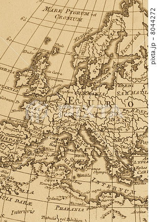 古い世界地図 ヨーロッパの写真素材 8044272 Pixta