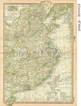 20世紀初頭古地図「中国東部」 8044429
