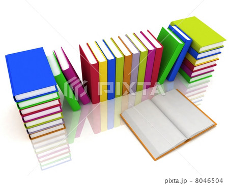 Pile of books isolated 8046504