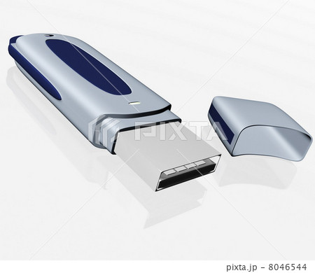 USB storage drive isolated on white USB storage drive isolated on white 8046544
