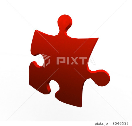 3d puzzle on white background 3d puzzle on white background 8046555