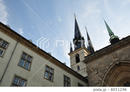 ノートルダム大聖堂 ルクセンブルクの写真素材