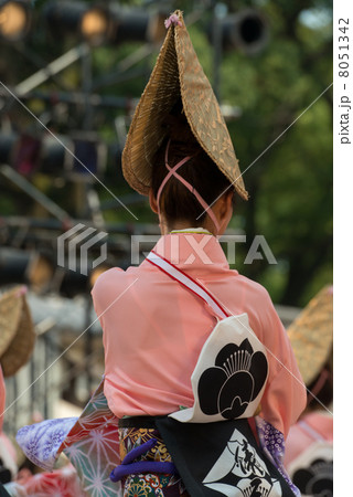 土佐の夏 よさこい祭りは楽しい よさこい２０１３全国大会 高知城会場の写真素材