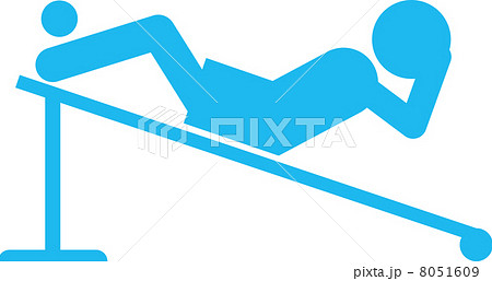 腹筋運動のピクトグラム 8051609