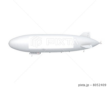 飛行船広告のイラスト素材