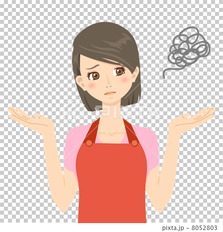 失敗　呆れる　お手上げ　主婦 8052803