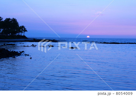 黄昏のハワイ島の海 黄昏のハワイ島の海 8054009