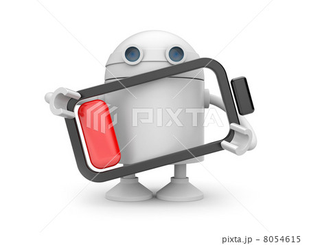 Robot with empty battery 8054615