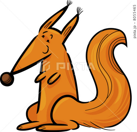Cartoon Illustration of red squirrel Cartoon Illustration of red squirrel 8055465