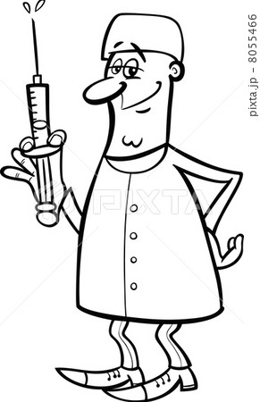 doctor or surgeon black and white cartoon doctor or surgeon black and white cartoon 8055466
