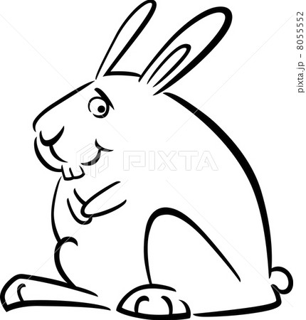 cartoon doodle of bunny for coloring cartoon doodle of bunny for coloring 8055552