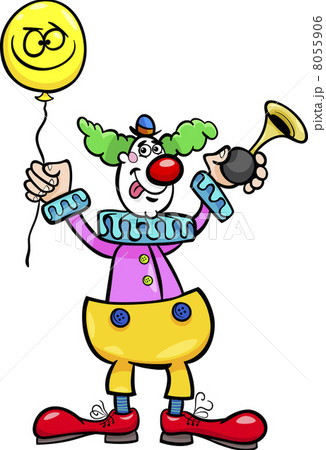 funny clown cartoon illustration funny clown cartoon illustration 8055906