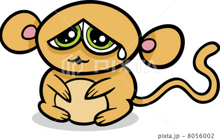 cartoon kawaii sad monkey cartoon kawaii sad monkey 8056002