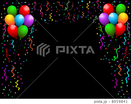 Balloons, streamers and confetti 8059841