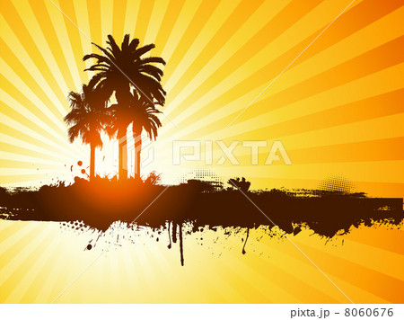 Grunge summer palm tree background Grunge summer palm tree background 8060676