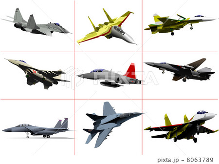 Air force team. Vector illustration 8063789