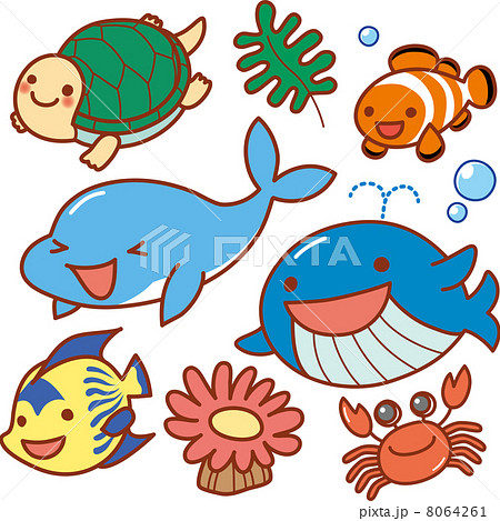 Sea Creatures Stock Illustration