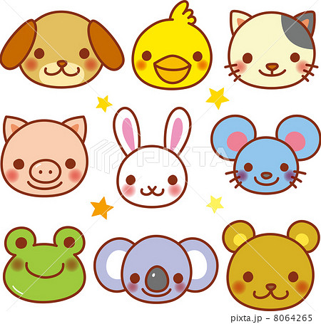 かわいいディズニー画像 ぜいたく動物 顔 イラスト