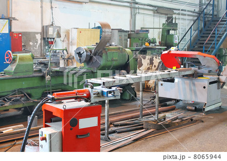 Machine is in production workshop of the plant 8065944