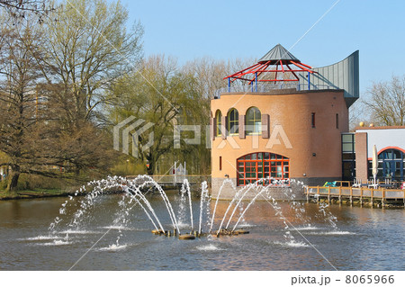 Fountain in a spring Gorinchem Netherlands 8065966