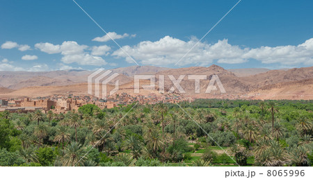 Berber kasbah in Todra gorge, Morocco 8065996