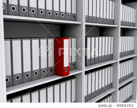 Files on bookshelves 8066262